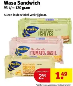Kruidvat Wasa Sandwich aanbieding