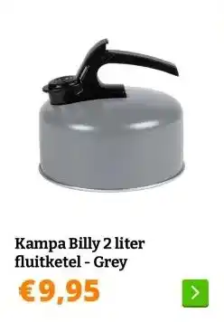 Obelink Kampa Billy 2 liter fluitketel - Grey aanbieding