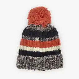 Scapino Ribgebreide muts kinderen grijs/oranje aanbieding