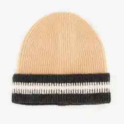 Scapino Gebreide heren muts beige zwart aanbieding