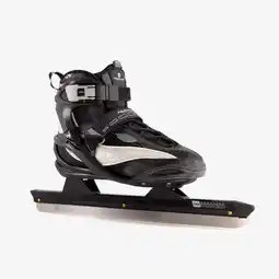 Scapino Nijdam Pro Line noren schaatsen zwart grijs aanbieding