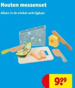 Kruidvat Houten messenset aanbieding