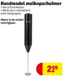 Kruidvat Handmodel melkopschuimer aanbieding