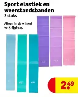 Kruidvat Sport elastiek en weerstandsbanden aanbieding