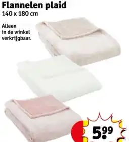 Kruidvat Flannelen plaid aanbieding