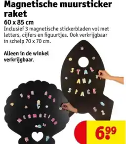 Kruidvat Magnetische muursticker raket aanbieding