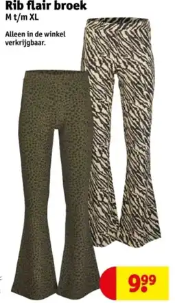 Kruidvat Rib flair broek aanbieding