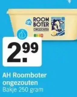 Albert Heijn AH Roomboter ongezouten aanbieding