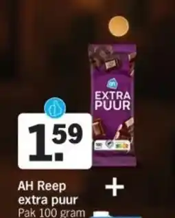 Albert Heijn AH Reep extra puur aanbieding