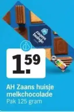 Albert Heijn AH Zaans huisje melkchocolade aanbieding