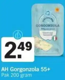 Albert Heijn AH Gorgonzola 55+ aanbieding