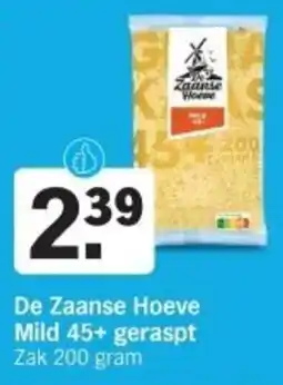 Albert Heijn De Zaanse Hoeve Mild 45+ geraspt aanbieding