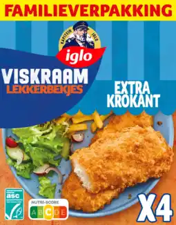 Albert Heijn Iglo Viskraam lekkerbekjes familieverpakking aanbieding