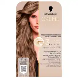 Kruidvat Schwarzkopf Creme Supreme 7-16 Cool Donker Asblond Verzorgende Crèmekleuring aanbieding
