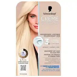 Kruidvat Schwarzkopf Creme Supreme L1++ Verzorgende Lightener aanbieding