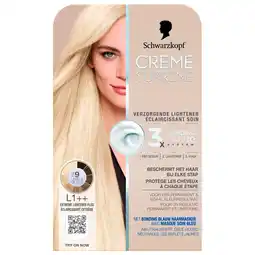 Kruidvat Schwarzkopf Creme Supreme L1++ Verzorgende Lightener aanbieding