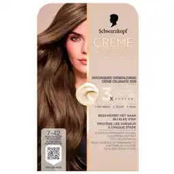 Kruidvat Schwarzkopf Creme Supreme 7-42 Nude Donker Beigeblond Verzorgende Crèmekleuring aanbieding