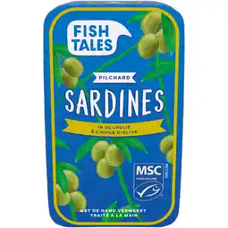 Albert Heijn Fish Tales Sardines in olijfolie aanbieding