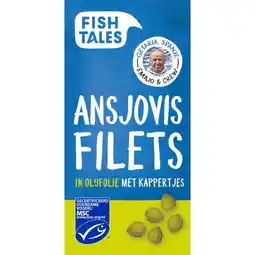 Albert Heijn Fish Tales Ansjovisfilets met kappertjes aanbieding