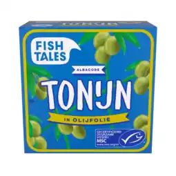 Albert Heijn Fish Tales Witte tonijn in olijfolie aanbieding