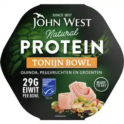 Albert Heijn John West Protein tonijn bowl quinoa peulvruchten aanbieding