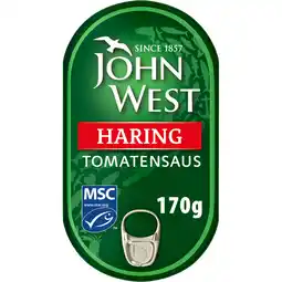 Albert Heijn John West Haringfilets in tomatensaus aanbieding