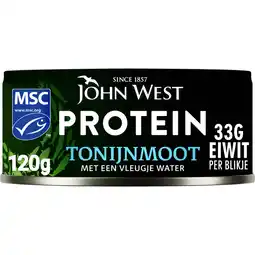 Albert Heijn John West Protein tonijnmoot water aanbieding
