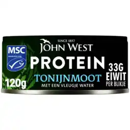 Albert Heijn John West Protein tonijnmoot water aanbieding