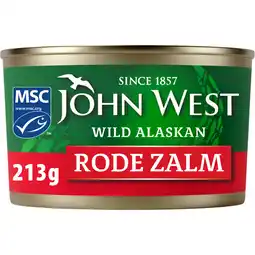 Albert Heijn John West Wilde rode zalm aanbieding
