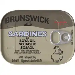 Albert Heijn Brunswick Canadian style sardines aanbieding