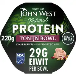 Albert Heijn John West Protein tonijn bowl kidneybonen aanbieding