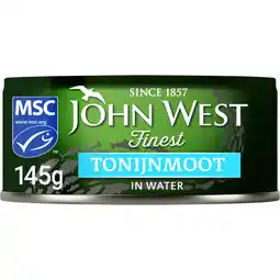 Albert Heijn John West Tonijnmoot in water aanbieding