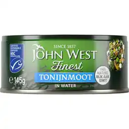 Albert Heijn John West Tonijnmoot in water aanbieding