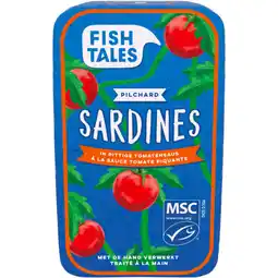 Albert Heijn Fish Tales Sardines in pittige tomatensaus aanbieding