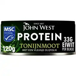Albert Heijn John West Protein tonijnmoot olijfolie aanbieding