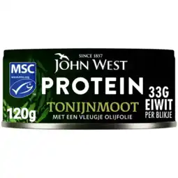 Albert Heijn John West Protein tonijnmoot olijfolie aanbieding