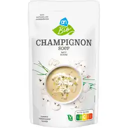 Albert Heijn AH Biologisch Champignon soep met room aanbieding