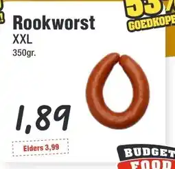 Budget Food Rookworst XXL aanbieding