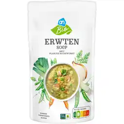 Albert Heijn AH Biologisch Erwtensoep met stukjes rookworst aanbieding
