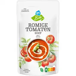 Albert Heijn AH Biologisch Romige tomatensoep met room aanbieding