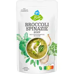 Albert Heijn AH Biologisch Broccoli spinazie soep aanbieding