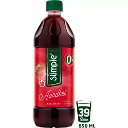 Albert Heijn Slimpie Aardbei siroop 0% suiker aanbieding