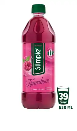 Albert Heijn Slimpie Framboos siroop 0% suiker aanbieding