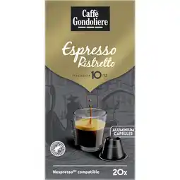 Albert Heijn Caffè Gondoliere Espresso ristretto capsules aanbieding
