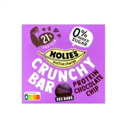 Albert Heijn Holie's Crunchy bar protein chocolate chip aanbieding