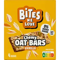 Albert Heijn BitesWeLove Chewy oat bars vanille aanbieding