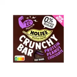 Albert Heijn Holie's Crunchy bar protein peanut chocolate aanbieding