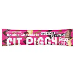 Albert Heijn Fit Piggy Proteïnereep double chocolate aanbieding