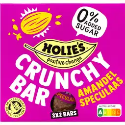 Albert Heijn Holie's Crunchy bar amandel speculaas aanbieding