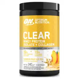 Albert Heijn Optimum Nutrition Clear whey + collagen summer ice tea aanbieding